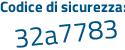 Il Codice di sicurezza è e64 continua con a27c il tutto attaccato senza spazi