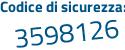 Il Codice di sicurezza è 6e8d poi c94 il tutto attaccato senza spazi