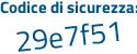 Il Codice di sicurezza è 9bcdcf9 il tutto attaccato senza spazi