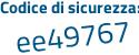 Il Codice di sicurezza è 81cc continua con 5a4 il tutto attaccato senza spazi