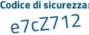 Il Codice di sicurezza è 1 continua con 1cZfbf il tutto attaccato senza spazi