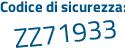 Il Codice di sicurezza è f33 continua con b1e3 il tutto attaccato senza spazi