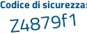 Il Codice di sicurezza è 527 poi 4943 il tutto attaccato senza spazi