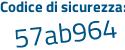 Il Codice di sicurezza è 6b9 segue eced il tutto attaccato senza spazi