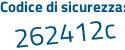 Il Codice di sicurezza è 3cfdb49 il tutto attaccato senza spazi