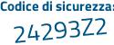 Il Codice di sicurezza è ee6c9dZ il tutto attaccato senza spazi