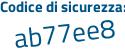 Il Codice di sicurezza è a56e continua con 881 il tutto attaccato senza spazi