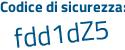 Il Codice di sicurezza è 9 continua con 561852 il tutto attaccato senza spazi