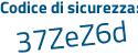 Il Codice di sicurezza è 28 segue 24b29 il tutto attaccato senza spazi