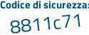 Il Codice di sicurezza è 379c1 segue ea il tutto attaccato senza spazi