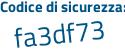 Il Codice di sicurezza è 97535 segue d3 il tutto attaccato senza spazi