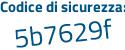 Il Codice di sicurezza è 45dbc poi c3 il tutto attaccato senza spazi