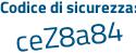 Il Codice di sicurezza è 4 segue c12813 il tutto attaccato senza spazi
