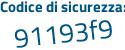 Il Codice di sicurezza è a segue 75be8c il tutto attaccato senza spazi