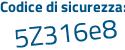 Il Codice di sicurezza è f5f712d il tutto attaccato senza spazi