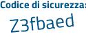 Il Codice di sicurezza è 556 poi 5d38 il tutto attaccato senza spazi