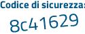 Il Codice di sicurezza è Z continua con bee1b1 il tutto attaccato senza spazi