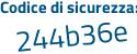 Il Codice di sicurezza è 5e9ea5a il tutto attaccato senza spazi