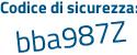 Il Codice di sicurezza è 8 poi 93fb65 il tutto attaccato senza spazi