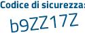 Il Codice di sicurezza è 35cc poi 97c il tutto attaccato senza spazi