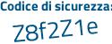 Il Codice di sicurezza è 4d segue 9ccaZ il tutto attaccato senza spazi