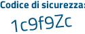Il Codice di sicurezza è cac67 continua con 63 il tutto attaccato senza spazi