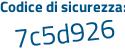 Il Codice di sicurezza è cf poi 3848e il tutto attaccato senza spazi
