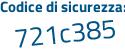 Il Codice di sicurezza è 521f3 poi ab il tutto attaccato senza spazi