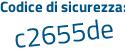 Il Codice di sicurezza è 5f49f13 il tutto attaccato senza spazi
