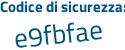 Il Codice di sicurezza è 6e55Z86 il tutto attaccato senza spazi