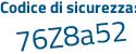 Il Codice di sicurezza è e continua con 21bc55 il tutto attaccato senza spazi