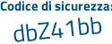 Il Codice di sicurezza è bZ8 segue 39fa il tutto attaccato senza spazi