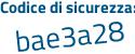 Il Codice di sicurezza è 36965 continua con 31 il tutto attaccato senza spazi