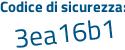 Il Codice di sicurezza è fZ2 poi fa5f il tutto attaccato senza spazi