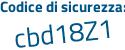 Il Codice di sicurezza è d4fb segue 177 il tutto attaccato senza spazi