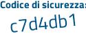 Il Codice di sicurezza è d1Zccf3 il tutto attaccato senza spazi