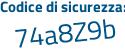 Il Codice di sicurezza è c39 poi 91c2 il tutto attaccato senza spazi