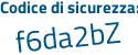 Il Codice di sicurezza è d353 segue 61a il tutto attaccato senza spazi