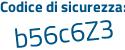 Il Codice di sicurezza è b54d5 segue 1e il tutto attaccato senza spazi