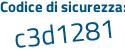 Il Codice di sicurezza è f85c194 il tutto attaccato senza spazi