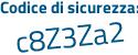 Il Codice di sicurezza è fda continua con 1aaa il tutto attaccato senza spazi
