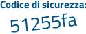 Il Codice di sicurezza è b815 segue dZZ il tutto attaccato senza spazi
