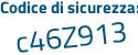 Il Codice di sicurezza è 8d poi 3a8f2 il tutto attaccato senza spazi