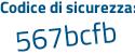 Il Codice di sicurezza è 7 segue fc7fZc il tutto attaccato senza spazi