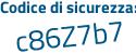 Il Codice di sicurezza è 21eb9 segue b1 il tutto attaccato senza spazi