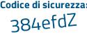 Il Codice di sicurezza è ba47259 il tutto attaccato senza spazi