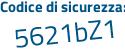 Il Codice di sicurezza è aa541 segue b2 il tutto attaccato senza spazi
