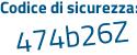 Il Codice di sicurezza è f3 poi 76926 il tutto attaccato senza spazi