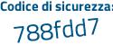 Il Codice di sicurezza è eZ423e2 il tutto attaccato senza spazi