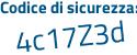 Il Codice di sicurezza è 7cf5 poi c99 il tutto attaccato senza spazi